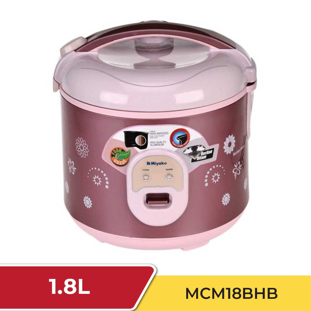 miyako 1.8 l rice cooker